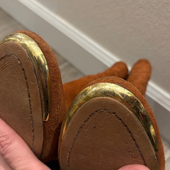 Elliott Lucca Brown Leather Quilted Western Ankle Boots Size 11 - Picture 9 of 9